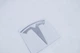 Эмблема значок Тесла Tesla 80mm для капота Хром - изображение 2