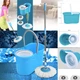 Швабра з відром Spin MOP 360 Турбо Синя 10 л з автоматичним віджимом для вологого прибирання підлоги - зображення 6