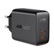 Сетевое зарядное устройство Acefast A9 PD 40Вт (2 Type-C) black AFA9B - изображение 1