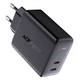 Сетевое зарядное устройство Acefast A9 PD 40Вт (2 Type-C) black AFA9B - изображение 2