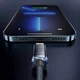 Кабель Cable Baseus CAJY000001 Crystal Shine Series Lightning 2.4A 1.2m black - изображение 4