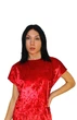 Велюровая пижама (шорты и футболка) PW-4 Красный 2XL - изображение 2