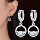 Серьги серебристые маленькие . стиль Pandora 1173 - изображение 3