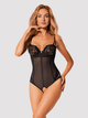 Боді Obsessive Serena Love XS/S Чорне (5901688251997) - зображення 1