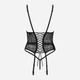 Комплект (корсет + трусики-стрінги) Obsessive Yaskana XS/S Чорний (5901688237106) - зображення 6