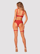 Biustonosz Obsessive Belovya XS/S Czerwony (5901688239698) - obraz 4