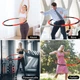 Обруч для фитнеса для взрослых FitFasting с утяжелителем диаметр 90 см (черный, красный) - изображение 6
