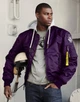 Бомбер Top Gun MA-1 Nylon Bomber jacket with hoodie XL Purple TGJ1735PXL - зображення 4