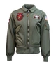 Бомбер Top Gun CWU-45 Flight Jacket with patches L Olive TGJ1900OL - изображение 1
