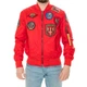 Ветровка Top Gun MA-1 Lightweight Nylon Bomber Jacket With Patches 3XL Red TGJ1540P-SR3XL - изображение 4