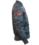 Бомбер Top Gun MA-1 Nylon Bomber Jacket with Patches S Grey TGJ1540PGS - изображение 4
