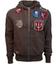 Реглан Top Gun men's zip up hoodie with patches S Brown TGD1707BS - зображення 1