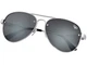 Поляризационные очки Top Gun Polarized Aviator Rivet Silver TGS1701S - изображение 1