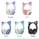 Беспроводные блютуз наушники светящиеся с кошачьими ушками LED CAT EAR P33 - изображение 2