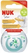 Пустышка ортодонтическая Nuk Star Птички латексная Размер 3 18-36 месяцев (4008600402183) - изображение 1