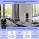 Камин электрический Klarstein Studio 5 Arc 1800W белый пульт (10038400) - изображение 6