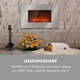Камин электрический Klarstein Lausanne Luxe 2000W нержавеющая сталь пульт (10034252) - изображение 6