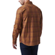 Сорочка 5.11 Tactical Gunner Plaid Long Sleeve Shirt 5.11 Tactical Roasted Barley Plaid, S (Ячмень) Тактическая - изображение 4