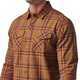 Сорочка 5.11 Tactical Gunner Plaid Long Sleeve Shirt 5.11 Tactical Roasted Barley Plaid, S (Ячмень) Тактическая - изображение 5