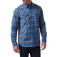 Сорочка 5.11 Tactical Gunner Plaid Long Sleeve Shirt 5.11 Tactical Cobalt Blue Plaid, 2XL (Кобальтово-синий) Тактическая - изображение 1