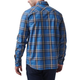 Рубашка 5.11 Tactical Gunner Plaid Long Sleeve Shirt 5.11 Tactical Cobalt Blue Plaid, S (Кобальтово-синій) - зображення 2