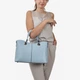Сумка женская кожаная тоут большая Regina Notte Tote 1651 Голубой - изображение 2