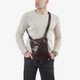 Сумка чоловіча шкіряна крос-боді середня InBag Сrossbody m01349 Коричневий - зображення 2