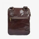 Сумка чоловіча шкіряна крос-боді середня InBag Сrossbody m01349 Коричневий - зображення 3