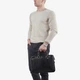 Сумка чоловіча шкіряна портфель великий на блискавці InBag Briefcase m0502 Чорний - зображення 2