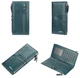 Стильний женский кошелек на молнии из искусственной кожи, Dark Green - изображение 6