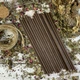 Коричневі воскові свічки 20 см (50шт) - изображение 2