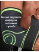 Спортивный бандаж локтевого сустава налокотник с фиксирующим ремнем ортез компрессионный фиксатор на локоть чёрный с зелёным - изображение 5