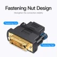 Перехідник конвертер DVI на HDMI converter Vention Bi-directional (HDMI 1.4, Full HD 60Hz). Black - зображення 2