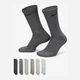 Набор носков Nike U Nk Ed Pls Csh Crw 132 SX6897-991 коттон 34-38 6 пар Серый/Мультиколор (196606922362) - изображение 1
