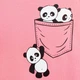 Піжама підліткова Пандочка рожева інтерлок Blanka 32 104-116 см. (110328) - изображение 2
