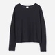 Джемпер женский H&M 0892624 XS Темно-синий (7000000000714) - изображение 1