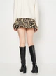 Юбка мини летняя женская Stradivarius 4667/548/450 36 Бежевая с черным (SZ04667548450368) - изображение 2