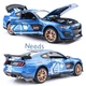 Машинка Ford Mustang GT-500 игрушка моделька металлическая коллекционная 15 см Синий (4635528) - изображение 4