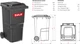 Мусорный контейнер SULO 582 х 1075 х 728 мм 240 л Черный (MGB 240) - изображение 6