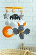 Детский музыкальный мобиль на кроватку для младенцев WooolyWool «Летучая мышь и паук» с 35 мелодиями - изображение 4