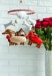 Детский мобиль на кроватку для младенцев ручной работы WooolyWool «Таксы супер-герои» - изображение 6