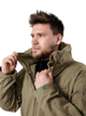 Тактическая демисезонная куртка Eagle Soft Shell JA-23 на флисе Green Olive M - изображение 7