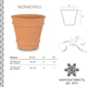 Вазон Terraneo Monachou 60x55 cм (700029 / 5200425101091) - изображение 5