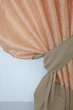 Кухонні штори VR-Textil № 073к з ламбрекеном і підхватами персиковий з какао 270х170 см (52-0150) - зображення 3