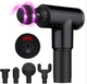 Ударный массажный пистолет для тела Fascial Gun Black для спины и всего тела мышечный массажер с 4 насадками - изображение 1