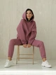Брюки спортивные женские теплые на флисе на резинке с манжетами Seventeen 2XL-3XL Розовые 2093-2.5431 - изображение 5