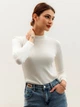 Гольф женский из ангоры облегающий приталенный теплая водолазка Seventeen 2XL-3XL Белая 2098.5440 - изображение 3