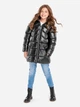 Детское зимнее пальто для девочки Minoti 16coat 6 39811JNR 92-98 см Черное (5063025205725) - изображение 6