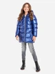 Детское зимнее пальто для девочки Minoti 16coat 2 39807JNR 98-104 см Синее (5063025205299) - изображение 6