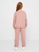 Детский теплый спортивный костюм (свитшот + штаны) для девочки Minoti 16fleece 59 39745JNR 110-116 см Лиловый (5063025198461) - изображение 2